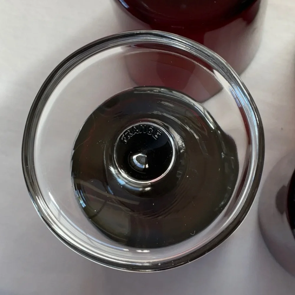 Arcoroc Luminarc France Ruby Red 4 oz. Juice Glasses Set of 6